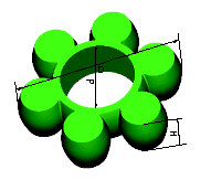 梅花型联轴器弹性圈